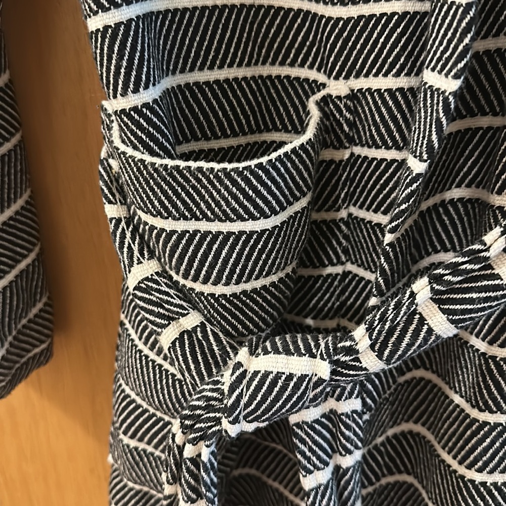 Striped Hooded Women's Robe - Picture 7 of 12